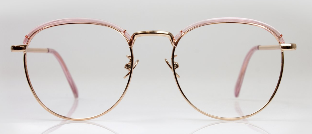 Lunettes anti-lumière bleue rose pastel