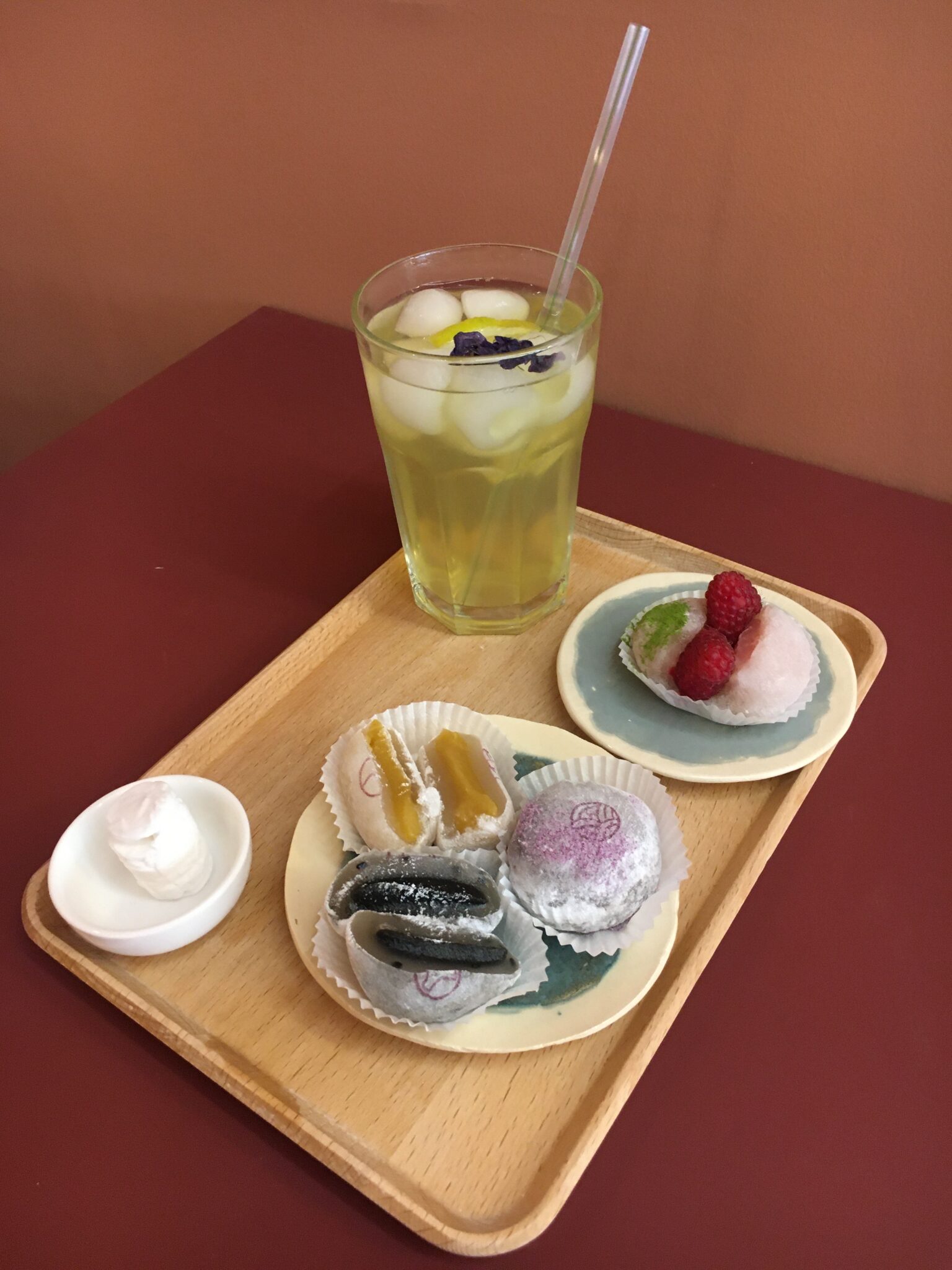 Mochis et thé de la Maison du mochi