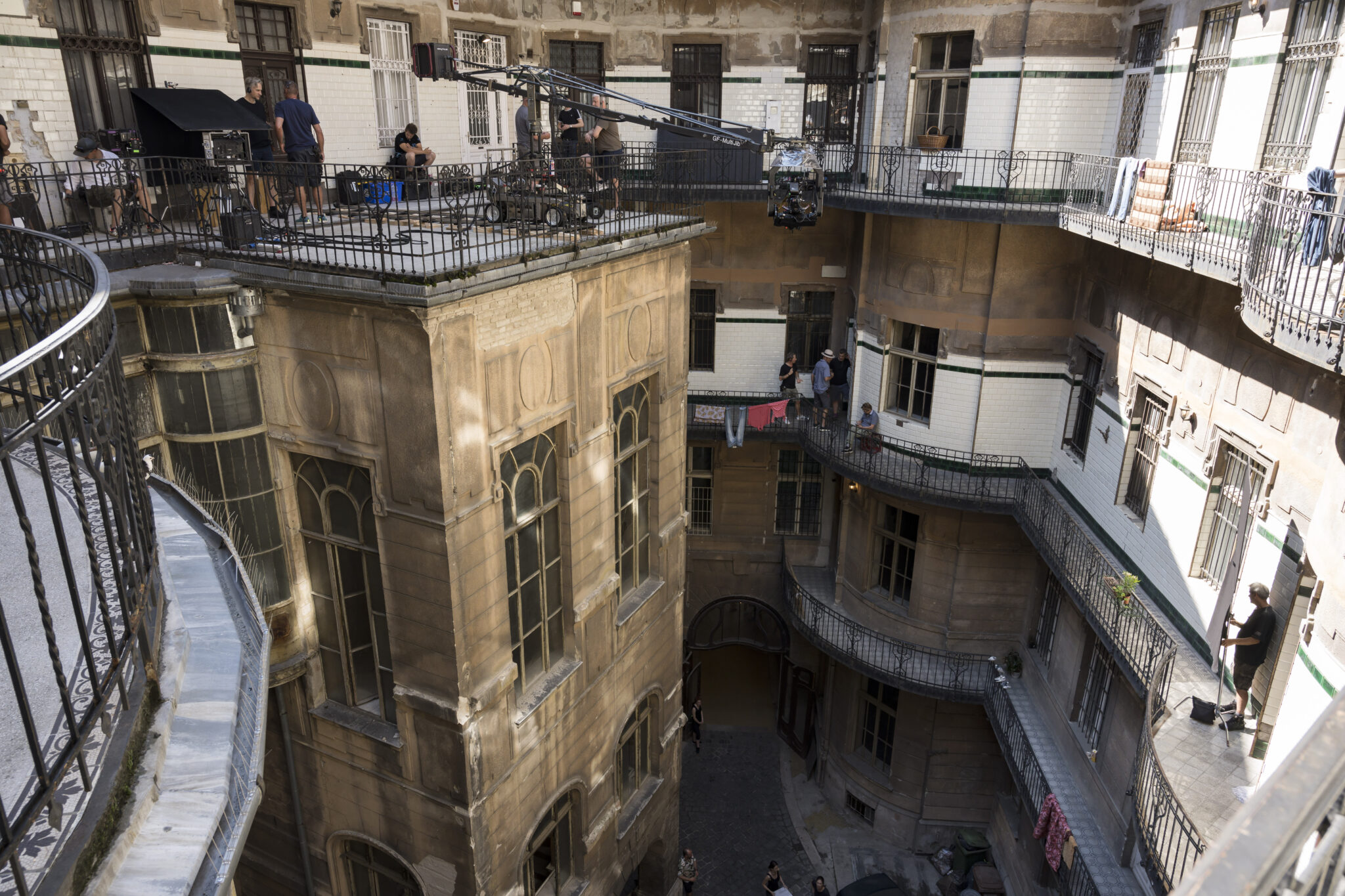 bâtiments de Budapest pour le tournage