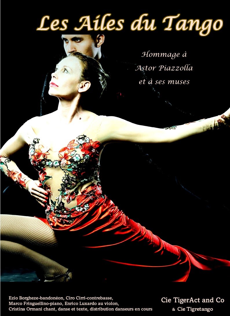 Affiche spectacle " Les Ailes du Tango"