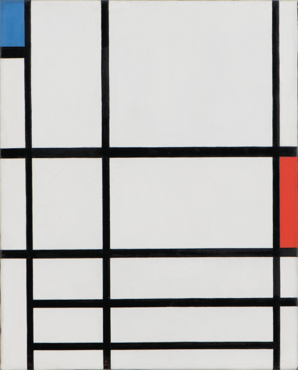 Red, Blue and White by Piet Mondrian oeuvre